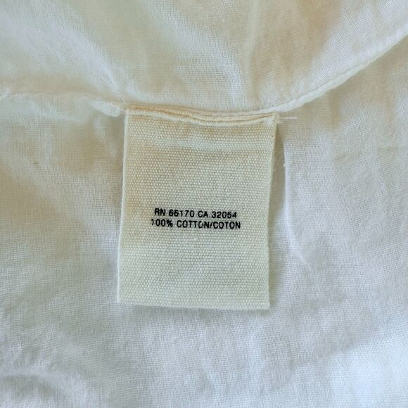 Anthropologie Floreat White Trilliums Embroidered Full Skirt in White Size 6 - Picture 7 of 10